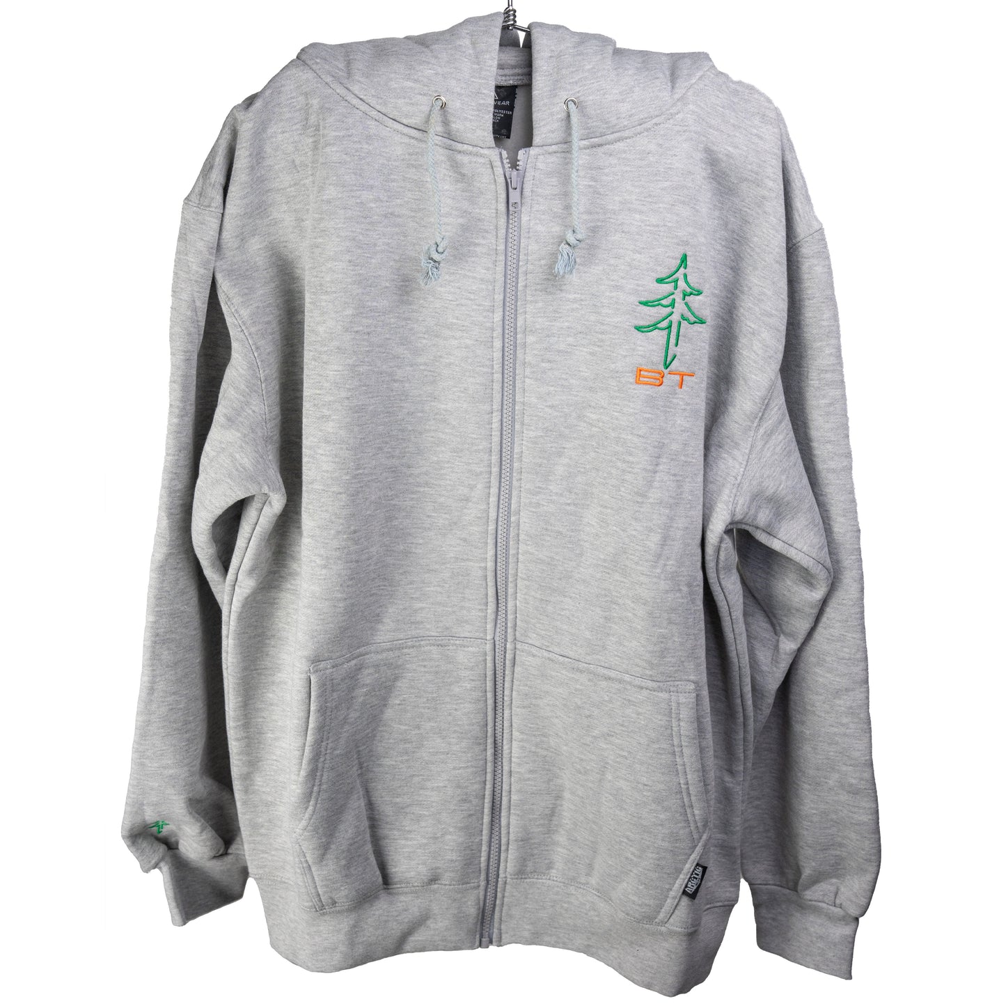 Boreal Timber Zip Up Hoodie - Sport Grey