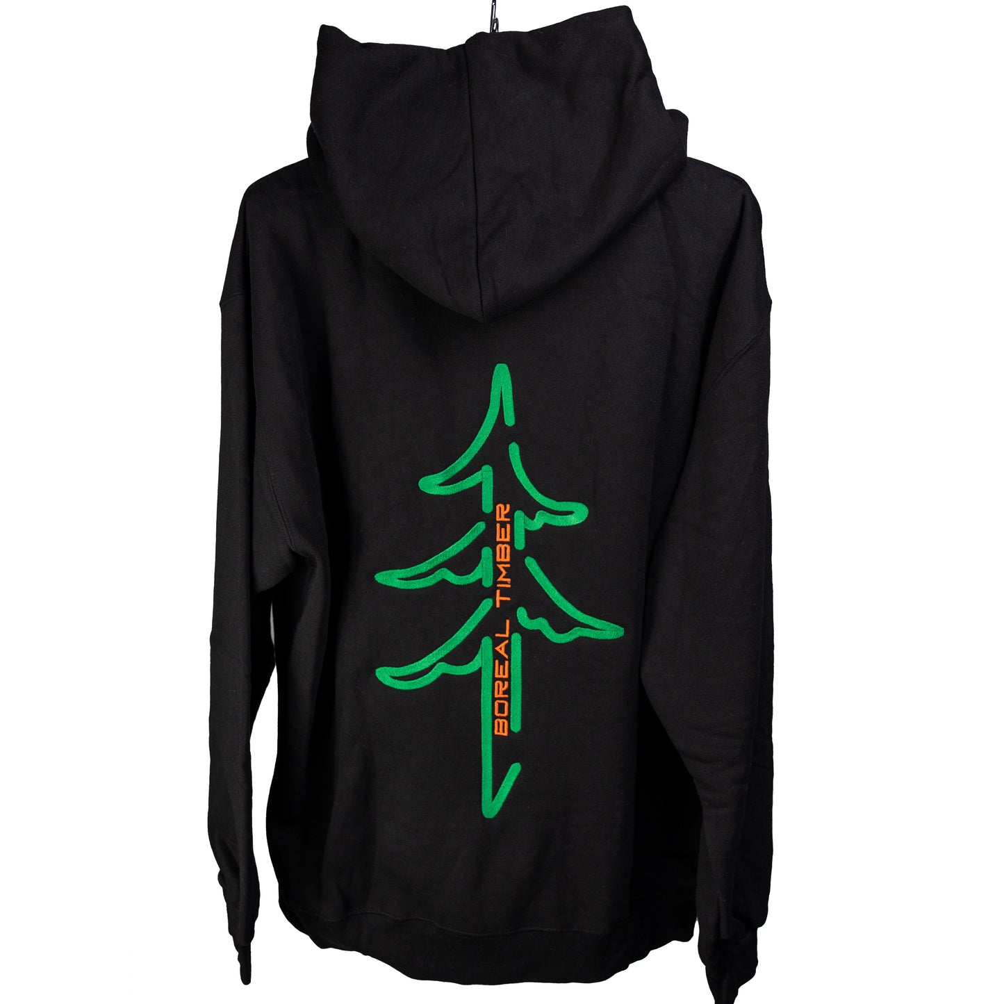 Boreal Timber Zip Up Hoodie - Black