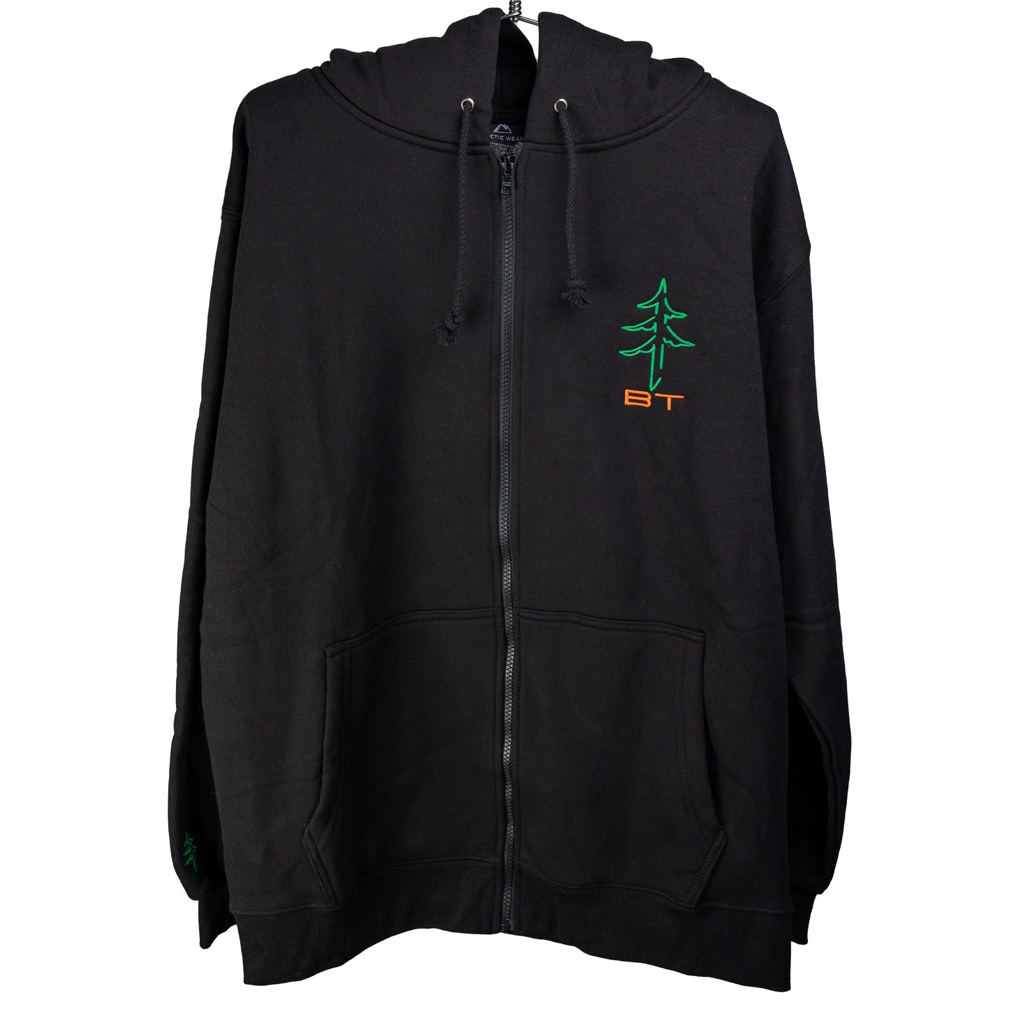 Boreal Timber Zip Up Hoodie - Black